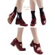 Iris Corolla Releve Cross Strap Mary Jane Shoes(Reservation/6 Colours/Full Payment Without Shipping)